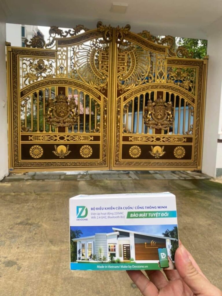 bo dieu khien cua cong tu xa qua dien thoai devzone