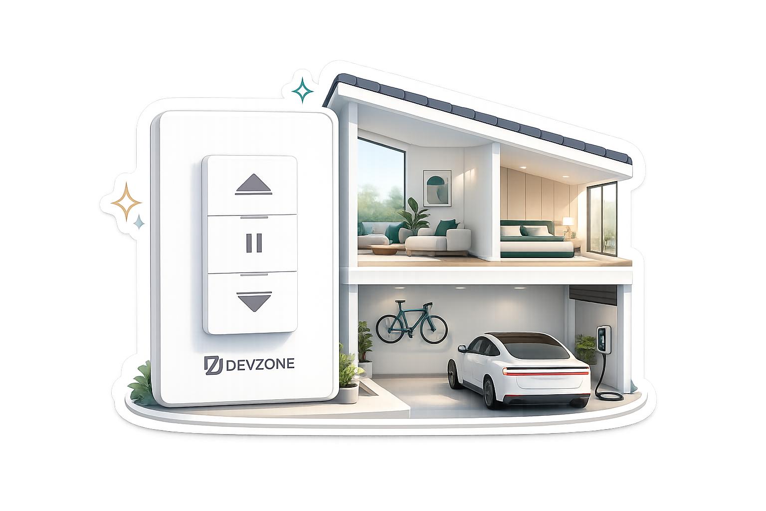 Công tắc cửa cuốn thông minh DEVZONE