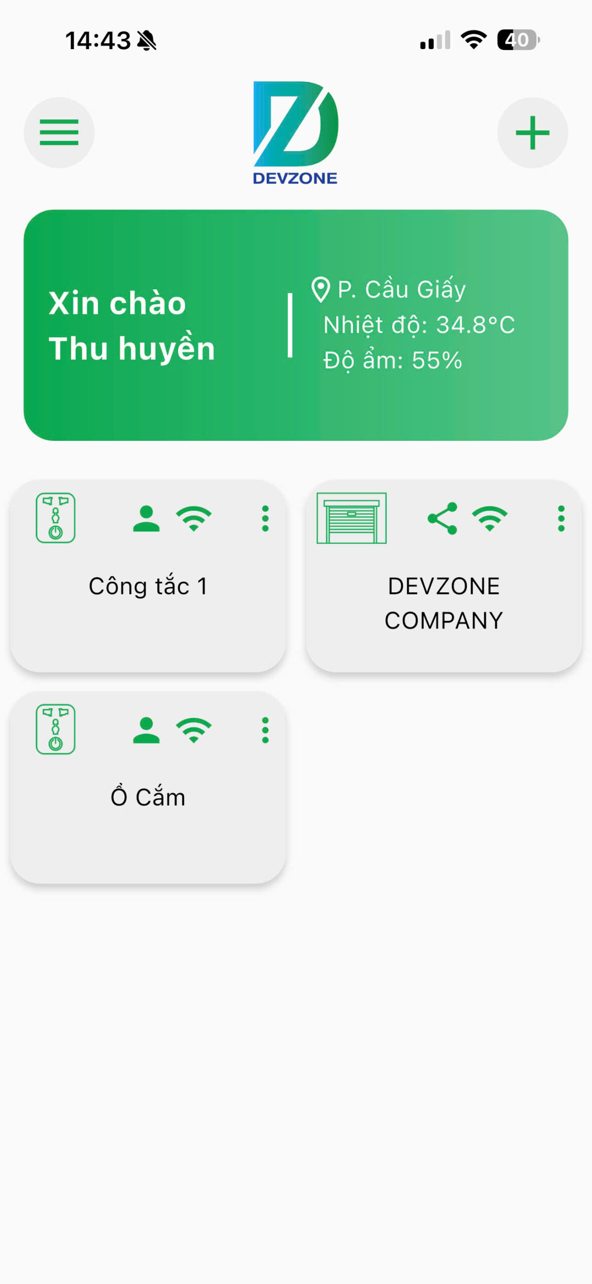 Ổ cắm điện thông minh DEVZONE SPD điều khiển qua DEVZONE LIFE