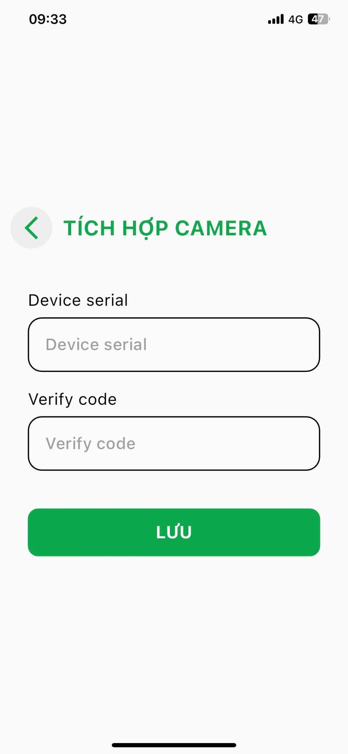 Giao diện theo dõi trạng thái cửa cuốn