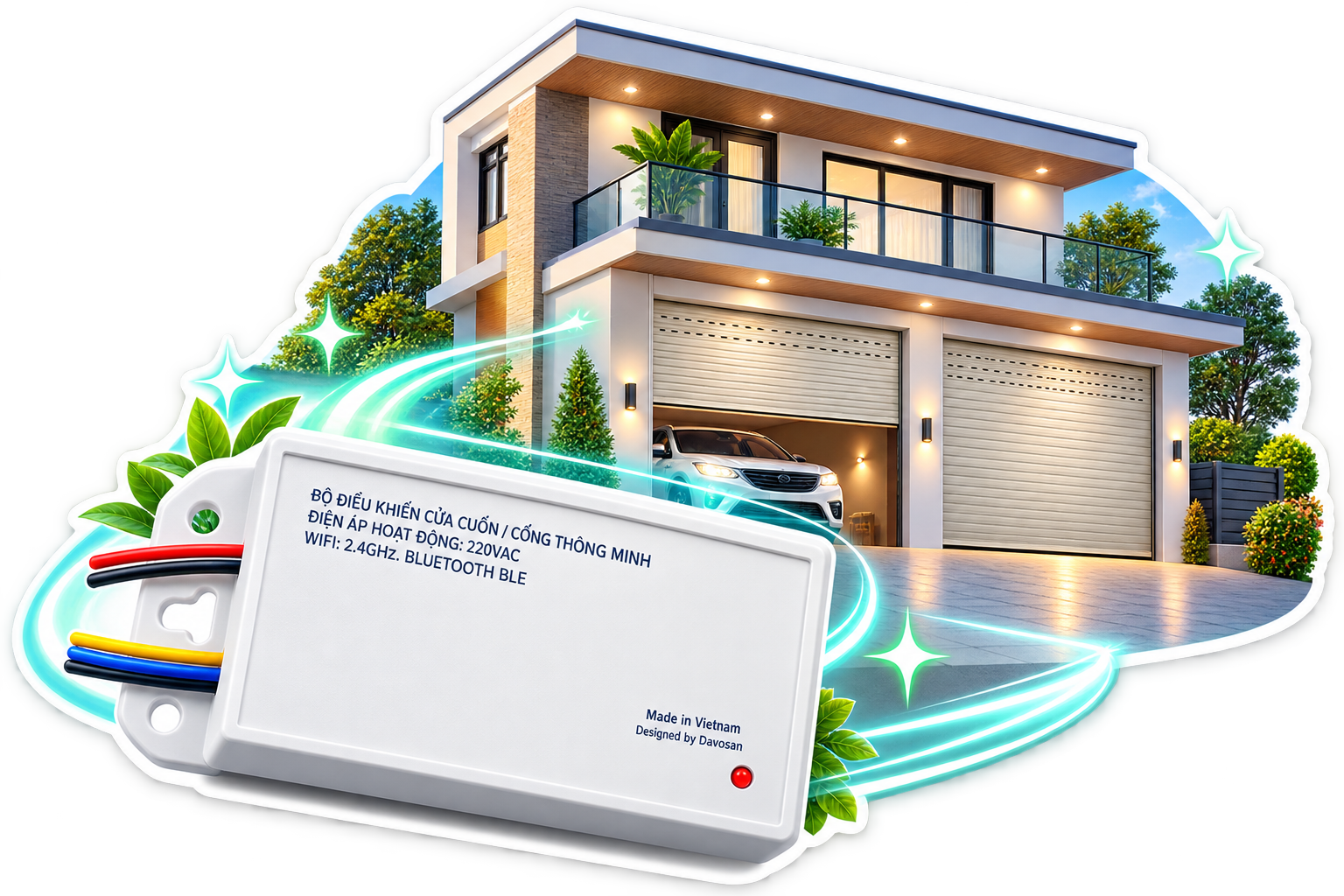 Công tắc cửa cuốn thông minh DEVZONE
