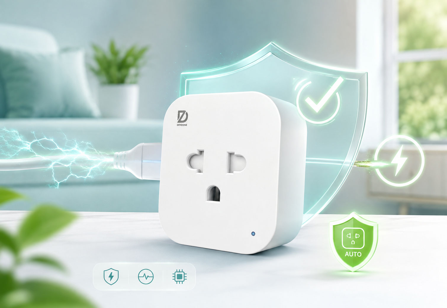 Thiết lập ngưỡng dòng điện trên ổ cắm DEVZONE SPD Duo