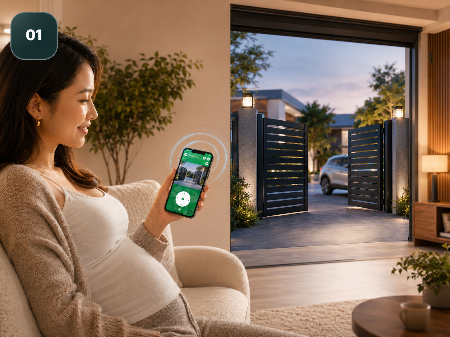 Điều khiển cửa cuốn qua ứng dụng DEVZONE
