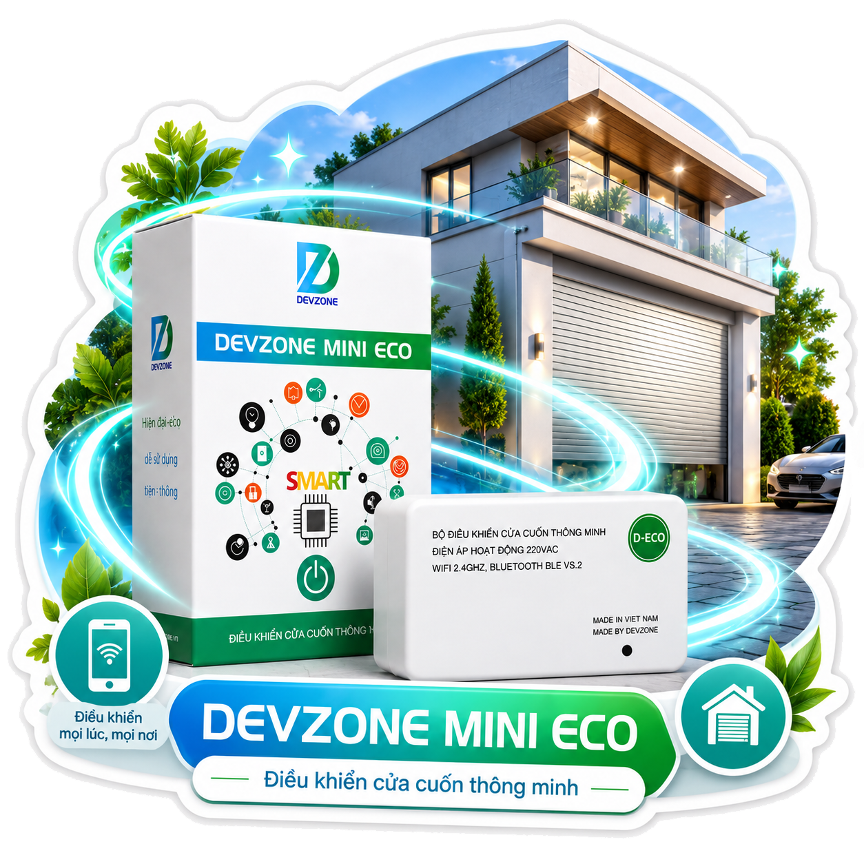 Công tắc cửa cuốn thông minh DEVZONE