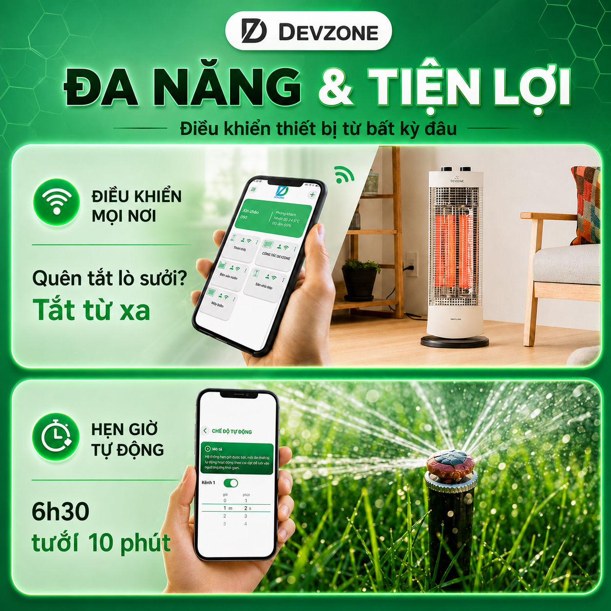 Ổ cắm DEVZONE SPD chân tiếp địa dạng ren xoáy