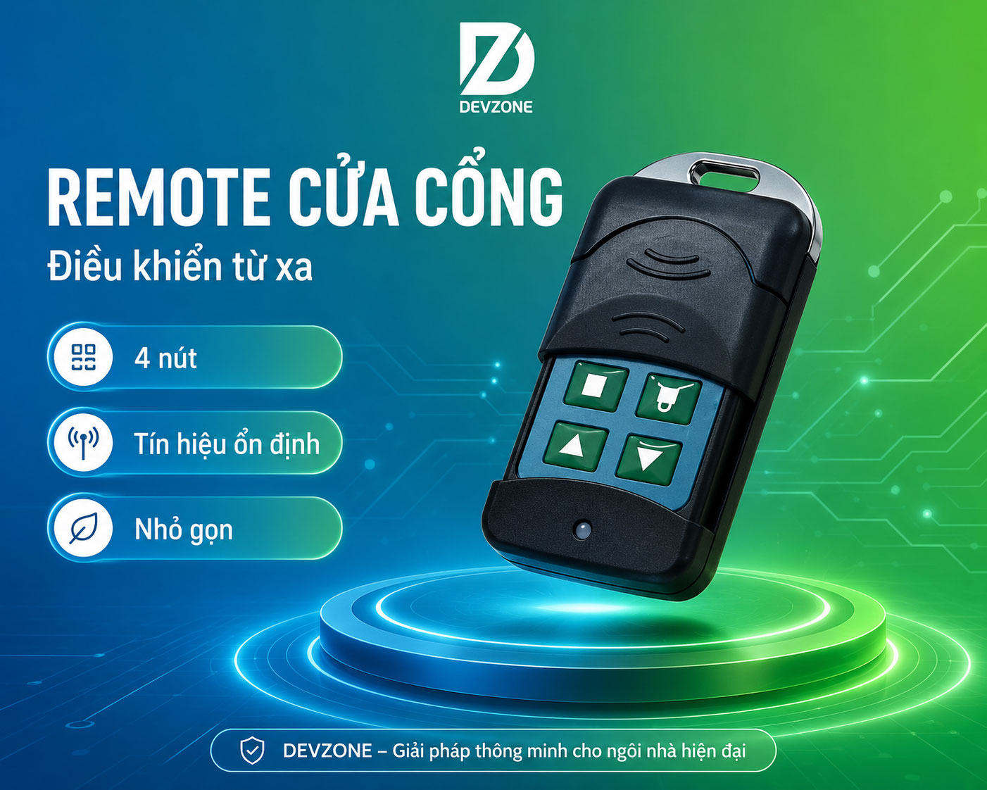 Remote cửa cuốn DEVZONE